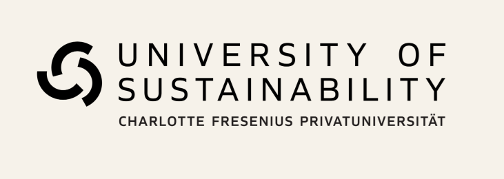 Logo der University of Sustainability Charlotte Fresenius Privatuniversität